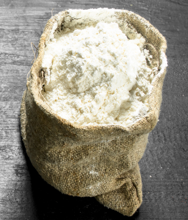 Messy flour